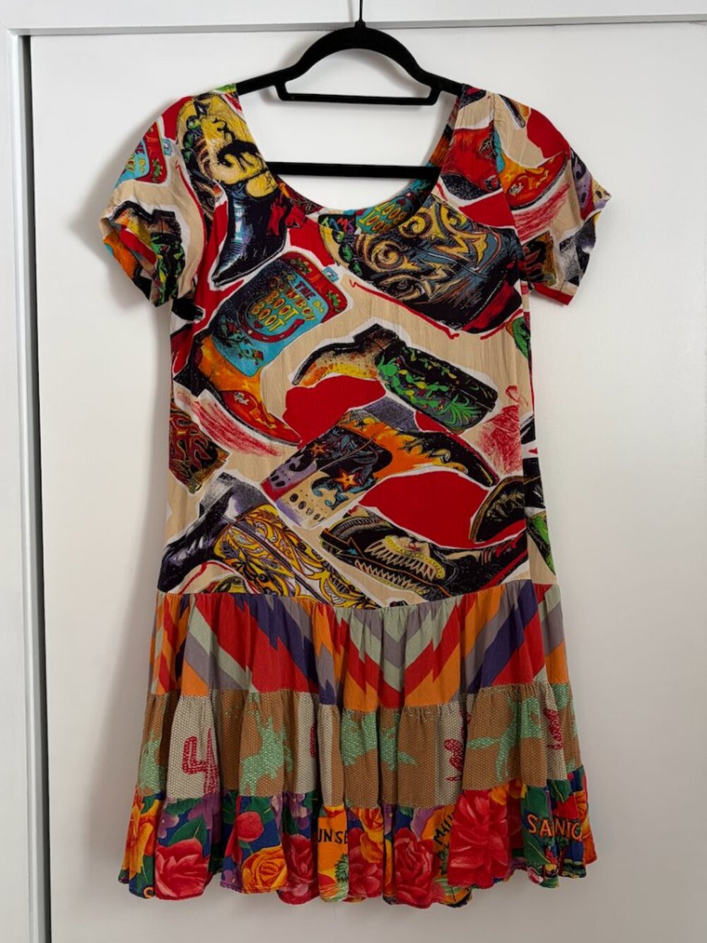 Vintage Jams World Patchwork Print Dress